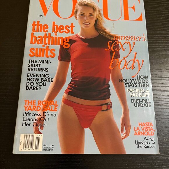 Vogue Magazine May 1997 Georgina Grenville Cover No Label VG - Picture 1 of 4